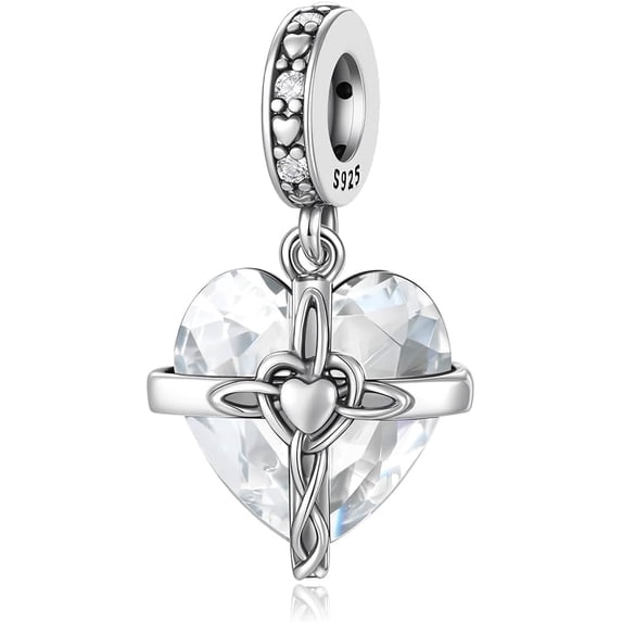 Charm In Argento 925 Con Zirconia 5A JABEDE, Ciondolo A Perla Per Bracciale Europeo O Collana, Regalo Per Donna