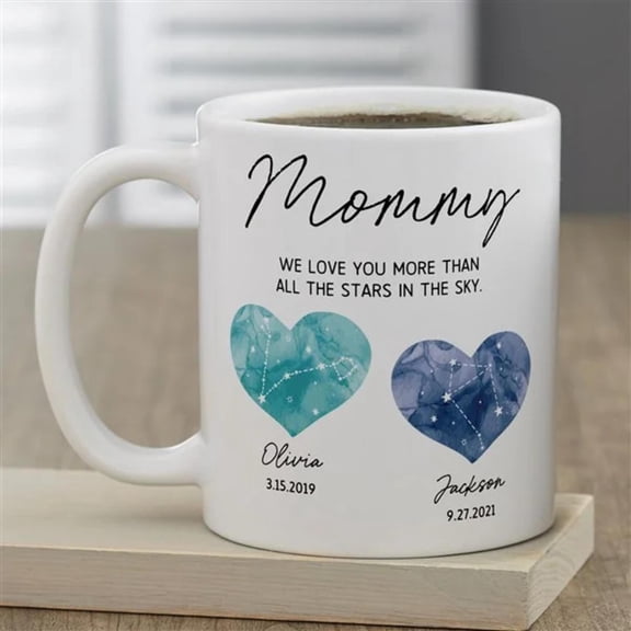 Birthstone Constellations Personalized Mommy, Bekilab, 11oz-15oz Mug