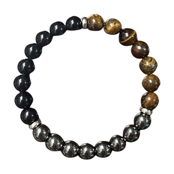 Birthstone Energy Bracelet Personalized Zodiac Luck Adjustable Jewelry Gift for Her Him (Boho Chic)