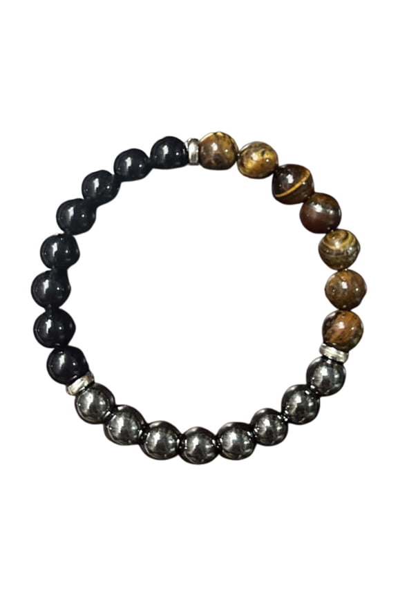 Birthstone Energy Bracelet Personalized Zodiac Luck Adjustable Jewelry Gift for Her Him (Boho Chic)