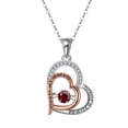 thumbnail image 1 of Birthstone Mom Necklace for Mother by Ginger Lyne Sterling Silver Swinging CZ, 1 of 9