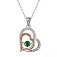 thumbnail image 1 of Birthstone Mom Necklace for Mother by Ginger Lyne Sterling Silver Swinging CZ, 1 of 9