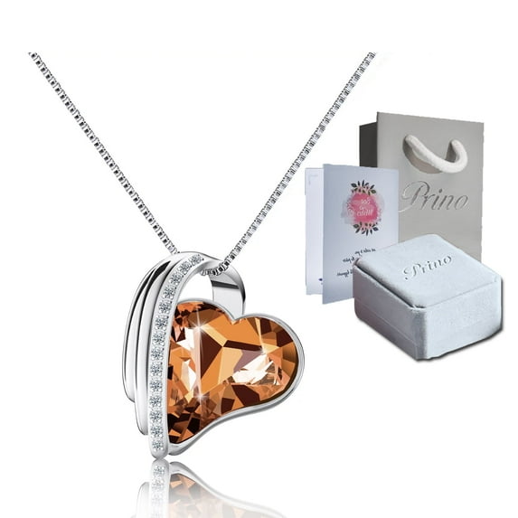 Birthstone Necklaces for Women with Heart Pendant,Birthday Gifts for Women,Birthday Anniversary Gifts for Mom Wife Girlfriend Friend Sister,Mother's Day Necklace