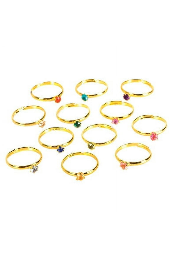 Birthstone Rings - 36 per pack