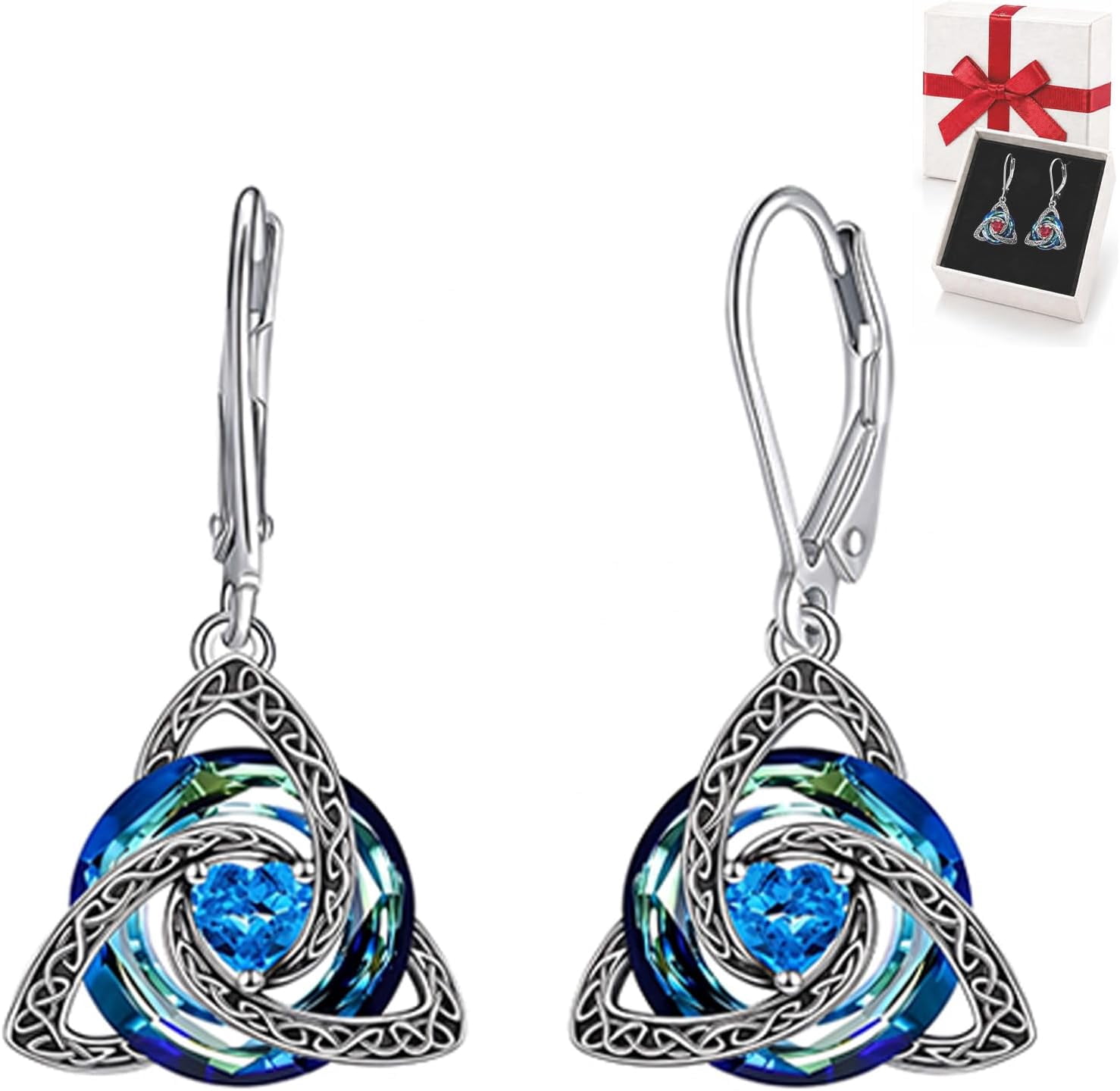Birthstone Witch Knot Necklace & Earring-12-Month Celtic | Witch ...
