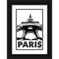 thumbnail image 1 of Biscardi, Nicholas 10x14 Black Ornate Wood Framed with Double Matting Museum Art Print Titled - Modern Paris I, 1 of 4