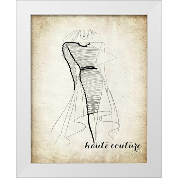 Biscardi, Nicholas 12x14 White Modern Wood Framed Museum Art Print Titled - Couture Concepts II