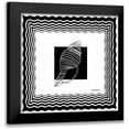 thumbnail image 1 of Biscardi, Nicholas 15x15 Black Modern Framed Museum Art Print Titled - Bath Shells Square II, 1 of 5