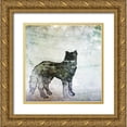 thumbnail image 1 of Biscardi, Nicholas 15x15 Gold Ornate Wood Framed with Double Matting Museum Art Print Titled - Wildlife on Site II, 1 of 4