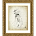 thumbnail image 1 of Biscardi, Nicholas 15x18 Gold Ornate Wood Framed with Double Matting Museum Art Print Titled - Couture Concepts II, 1 of 4