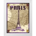 thumbnail image 1 of Biscardi, Nicholas 19x24 White Modern Wood Framed Museum Art Print Titled - City Stops I, 1 of 4