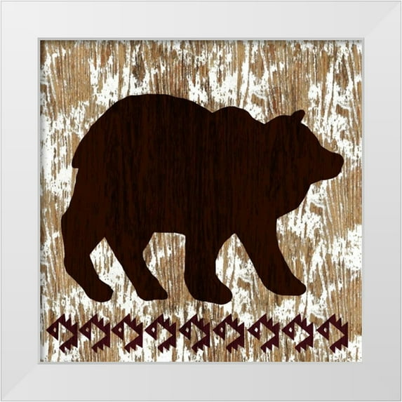 Biscardi, Nicholas 20x20 White Modern Wood Framed Museum Art Print Titled - Wilderness Bear