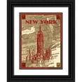 thumbnail image 1 of Biscardi, Nicholas 25x32 Black Ornate Wood Framed with Double Matting Museum Art Print Titled - City Stops III, 1 of 4
