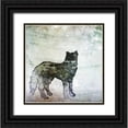 thumbnail image 1 of Biscardi, Nicholas 26x26 Black Ornate Wood Framed with Double Matting Museum Art Print Titled - Wildlife on Site II, 1 of 4
