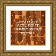 thumbnail image 1 of Biscardi, Nicholas 26x26 Gold Ornate Wood Framed with Double Matting Museum Art Print Titled - Impossible To Fail, 1 of 4