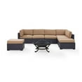 thumbnail image 1 of Biscayne 6 Piece Outdoor Wicker Seating Set - Mocha, 1 of 1