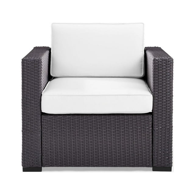 Biscayne Armchair With White Cushions
