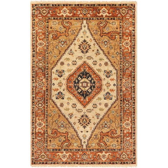 Surya BSY2302-69 6 x 9 ft. Biscayne Hand Knotted Rug - 100 Percent NZ Wool