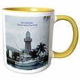 thumbnail image 1 of 3drose, Biscayne National Park - Boca Chita Harbor, 11oz Two-tone Yellow Mug, 1 of 6
