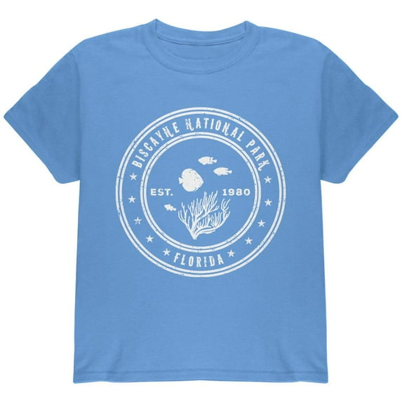 Biscayne National Park Youth T Shirt Carolina Blue YMD
