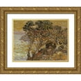 thumbnail image 1 of Bischoff, Franz 18x14 Gold Ornate Wood Framed with Double Matting Museum Art Print Titled - Point Lobos, Monterey Coast, 1 of 4
