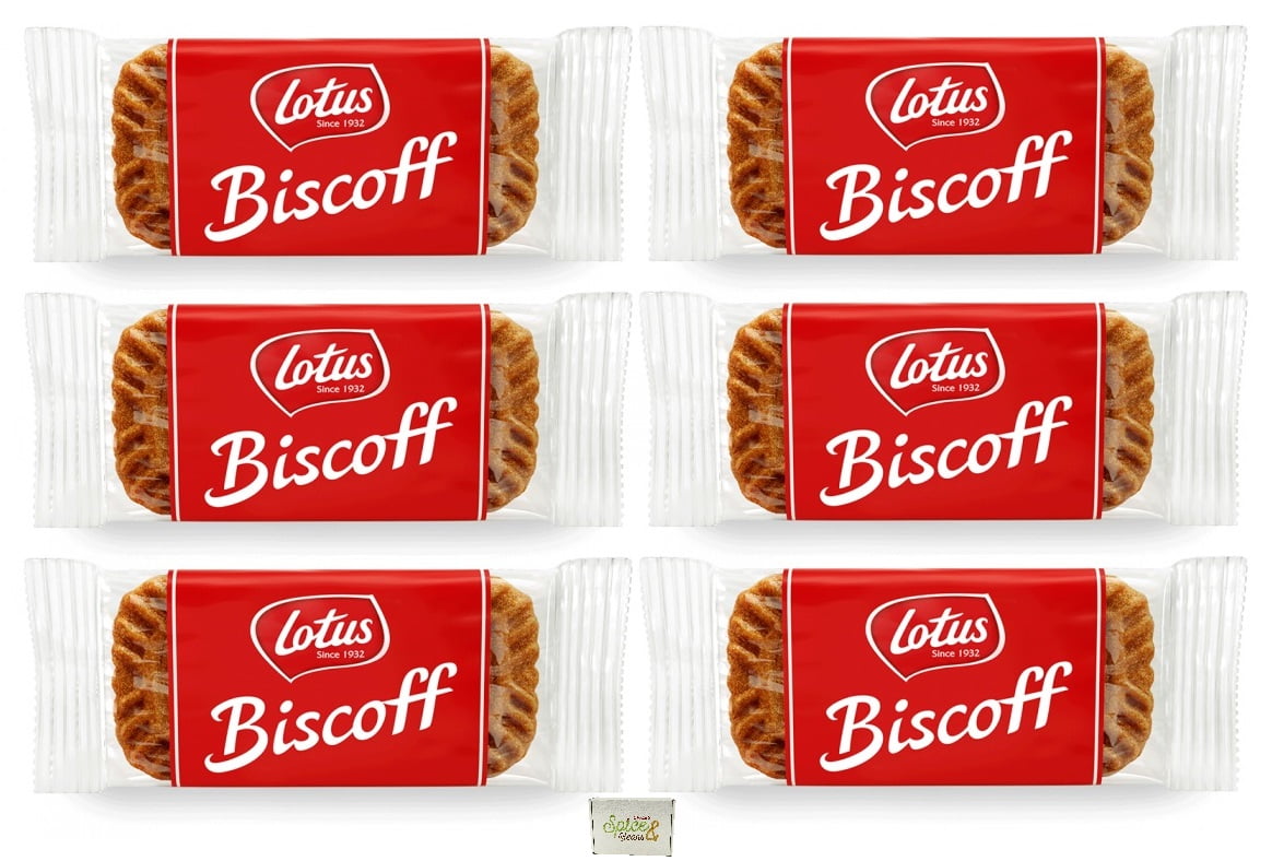 Biscoff Cookies 50ct of Original Flavor Individually Wrapped Caramelized Biscuits (0.2oz Each