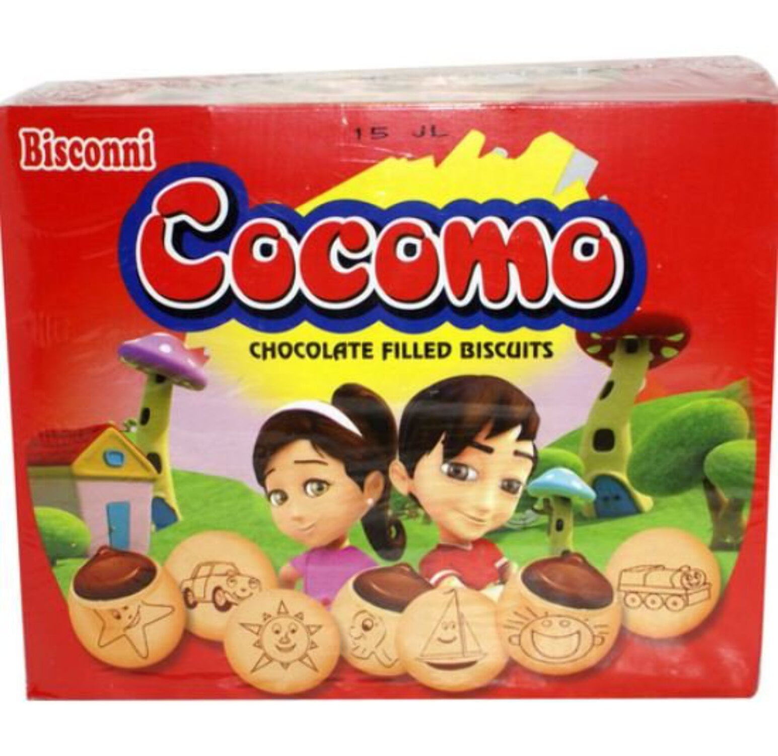 Bisconni Cocomo Chocolate Filled Whole Wheat Cookies - 24 Pack