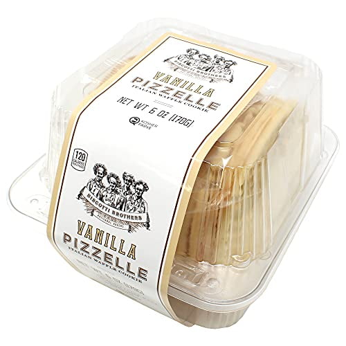 Biscotti Brothers Bakery Pizzelle Cookie, Vanilla, 6 Ounce