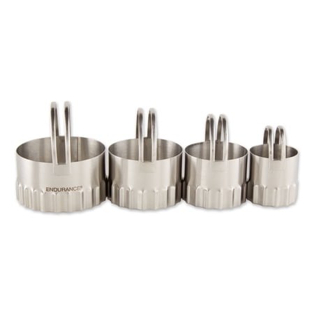 Biscuit Cutters - Round Rippled (Set of 4)