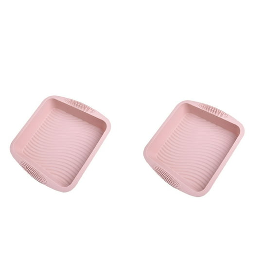 Biscuit Mold 2* Plate Kitchen Essentials Square Silicone Baking Set Non Stick Flexible and for Baked Goods Ideal for Cakes Cupcakes and More Easy Release And