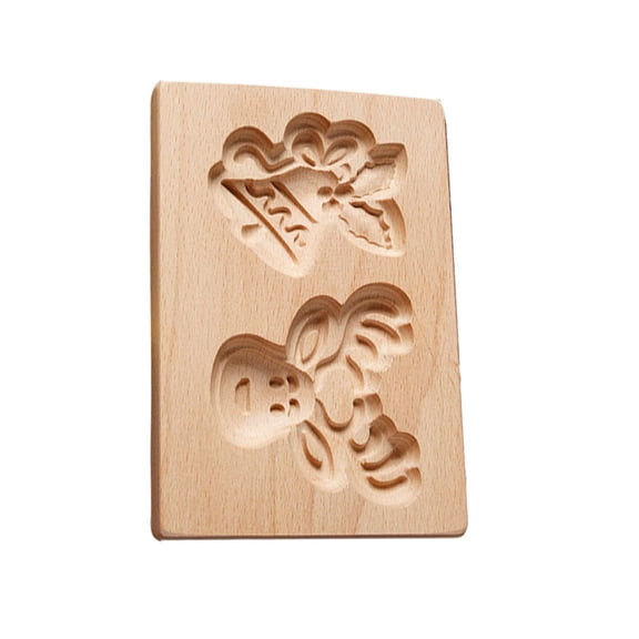Biscuit Moulds Carved Wooden Cookie Kitchen Cookie Cutter Cookie Stamp Stamp Rose Cookie Cutter for Cookie Stamp Clearance! 1*Mold