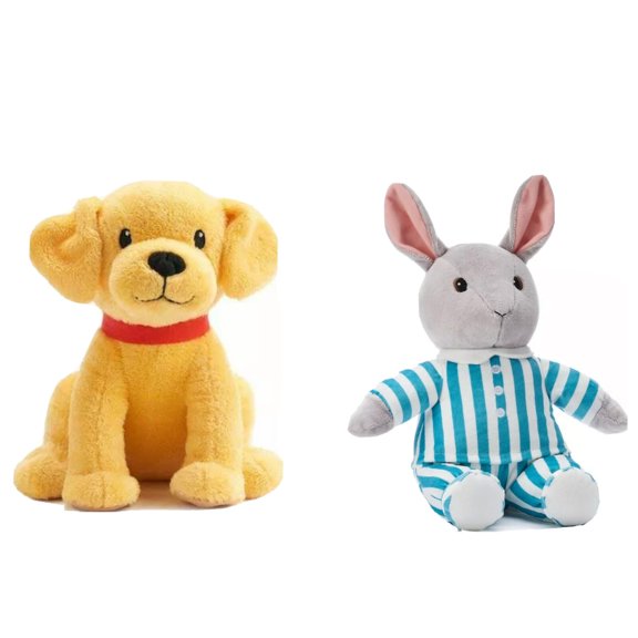 Biscuit Yellow Dog & Goodnight Moon Bunny Set Plush Stuffed Doll 12 Kohls Gift Buy It Now 376977080348