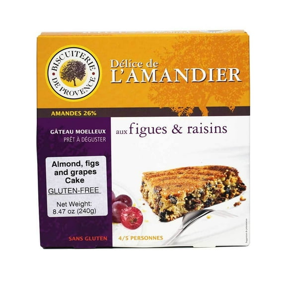 Biscuiterie de Provence - Almond Cake with Figs and Grapes, Gluten Free - 8.47 oz