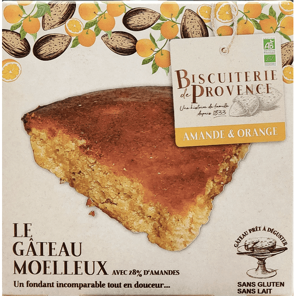 Biscuiterie de Provence Organic Orange Almond Cake, 7.95 oz (225 g)