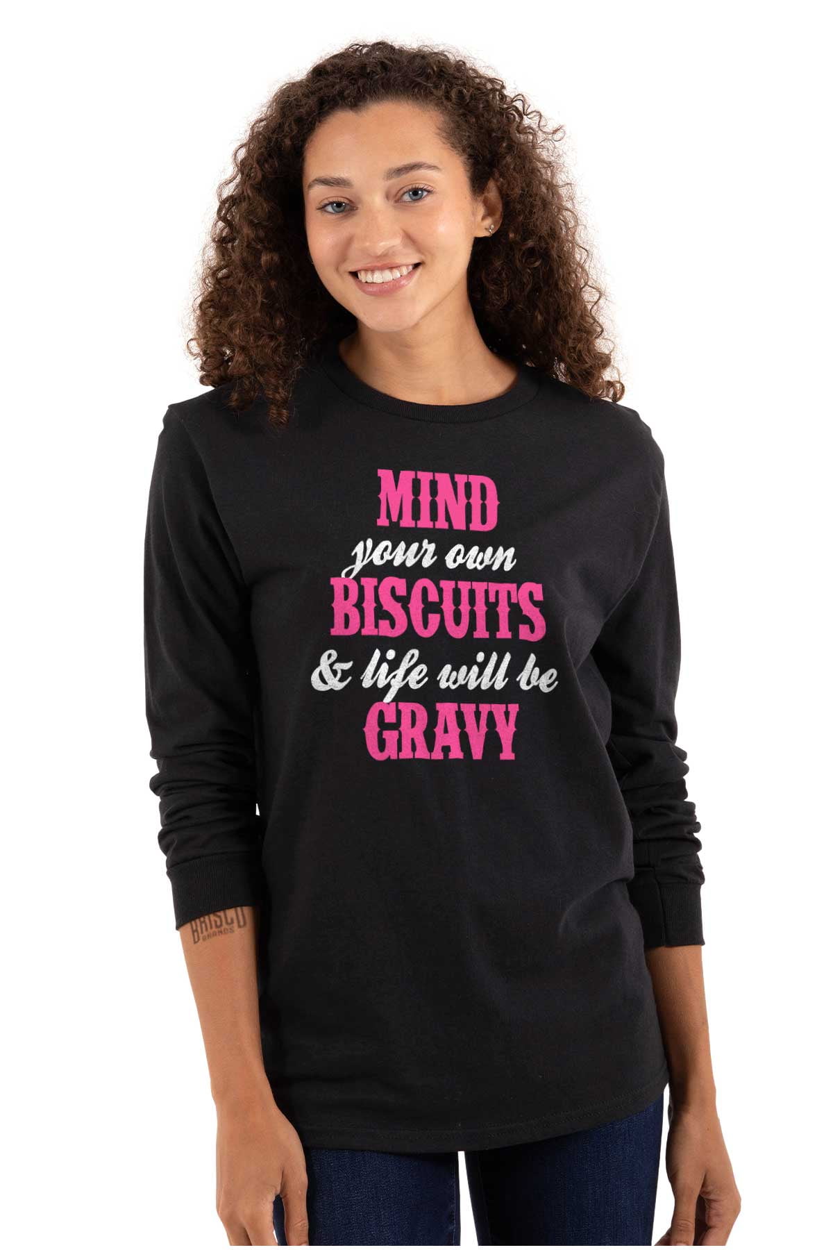 Biscuits And Gravy Funny Saying Silly Women's Long Sleeve T Shirt