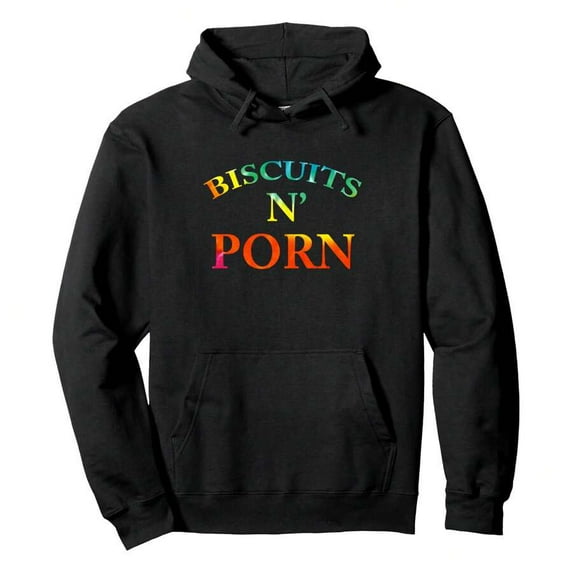 Biscuits N' Porn Pullover HoodieMen's Halloween Hoodie Fun Party Must-Have