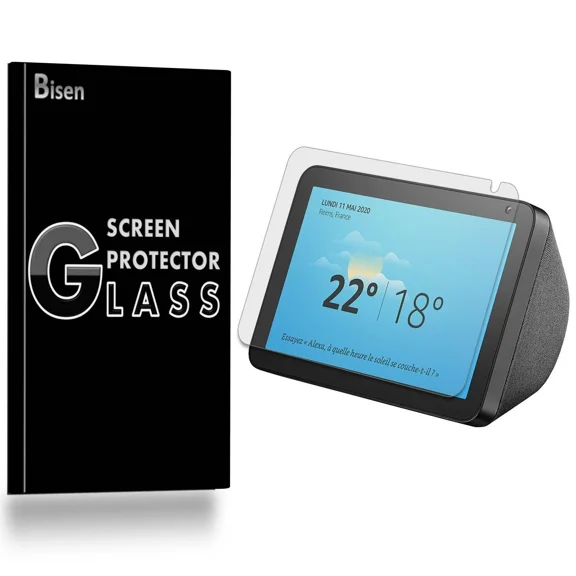 Bisen Tempered Glass Screen Protector Guard Shield Saver For Amazon Echo Show 8