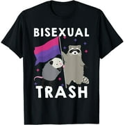 Biseual Trash Shirt Gay Pride Rainbow LGBT Raccoon Possum T-Shirt