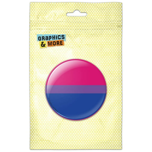 Bisexual Bisexuality Pride Flag Pink Purple Blue Pinback Button Pin Badge