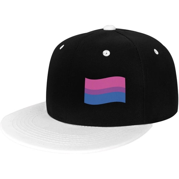 Bisexual Flag - LGBT Bisexual Gifts Trucker Hat Baseball Cap Gift Women Men Dad Hat Snapback Hat Cowboy Hat White