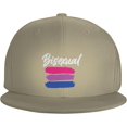 thumbnail image 1 of Bisexual Flag LGBT Gifts Trucker Hat for Men Baseball Cap Women Dad Hat Adjustable Snapback Hat Cowboy Hat Black, 1 of 8