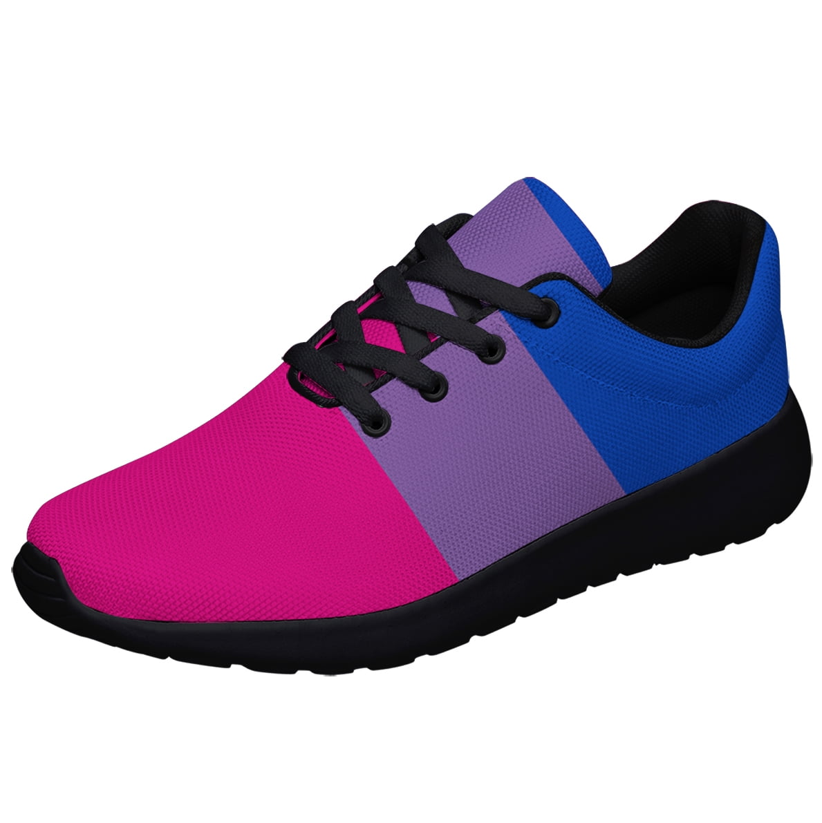 Bisexual Flag Shoes Womens Mens Tennis Sneakers Lightweight  display picture 3