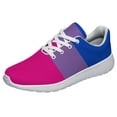 thumbnail image 1 of Bisexual Flag Shoes Womens Mens Tennis Sneakers Lightweight Athletic Running Shoes White Size 8, 1 of 7