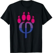 Bisexual Furry Pride Fandom Paw Phipaw T-Shirt T-Shirt