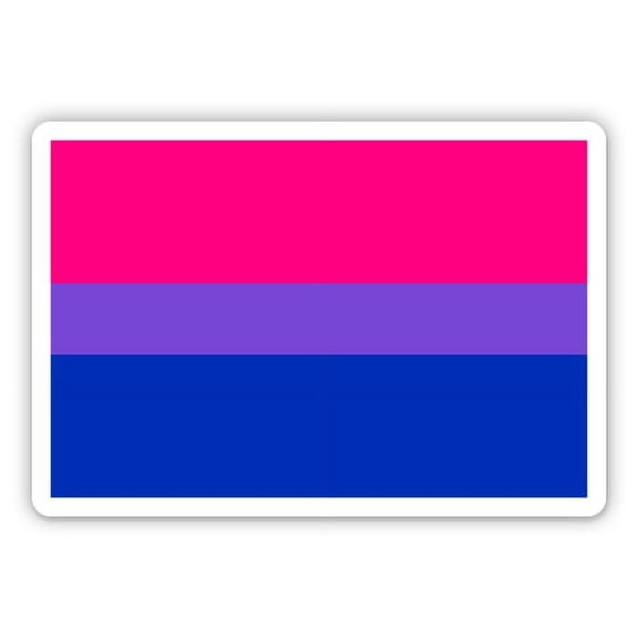 Bisexual Pride - 5" Vinyl Sticker - For Car Laptop I-Pad - Waterproof Decal