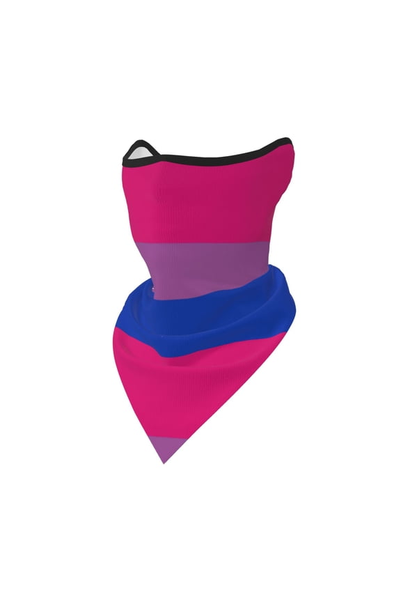 Bisexual Pride Flag Bandanas Headband Quick Dry Protection Windproof Multifunctional Print Balaclava