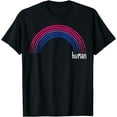 thumbnail image 1 of Bisexual Pride Rainbow Human Bi Flag Bisexuality LGBTQ Gift T-Shirt, 1 of 4