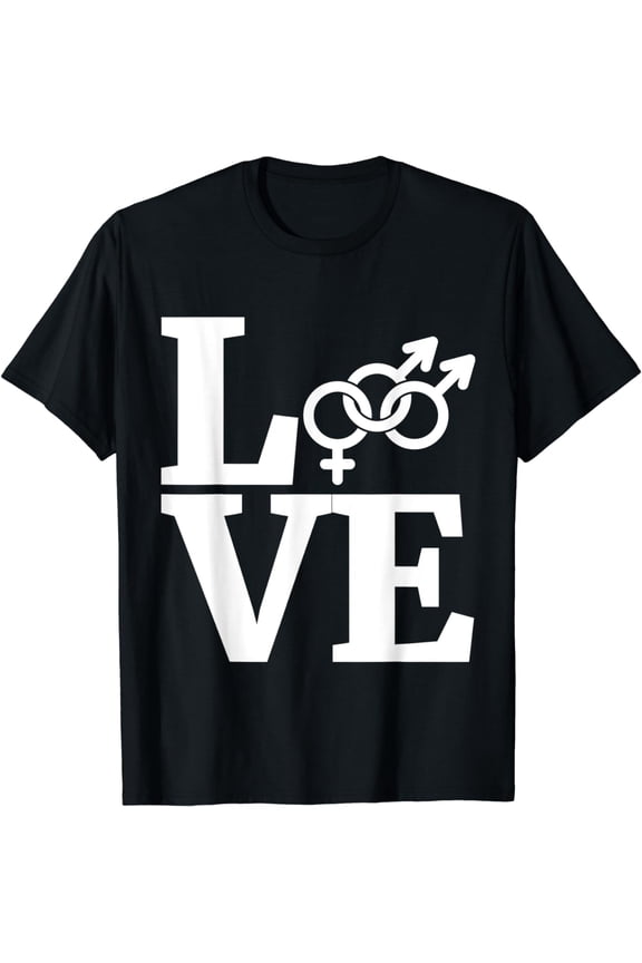 Bisexual Pride Shirt | Love | Bisexuality Bi Bisexual Symbol T-Shirt