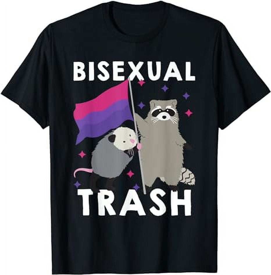 Bisexual Trash Shirt Gay Pride Rainbow Lgbt Raccoon Possum T Shirt