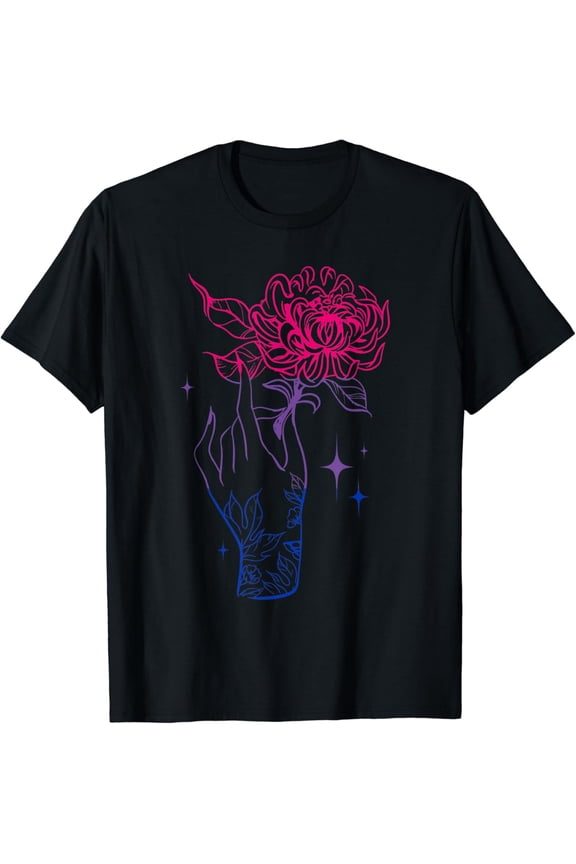 Bisexuality Flower Hand Bisexual Bi Bisexual T-Shirt